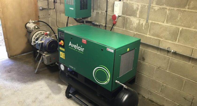 Rotary screw air compressors for Suffolk company