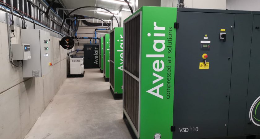Avelair install 440kW compressed air installation in a leading recycling plant
