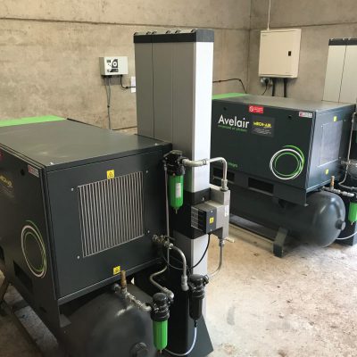 Oil free and dry compressed air for Scottish Dairy Farmers