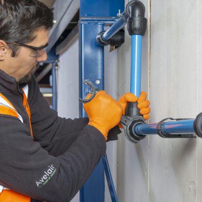 Air compressor pipework systems