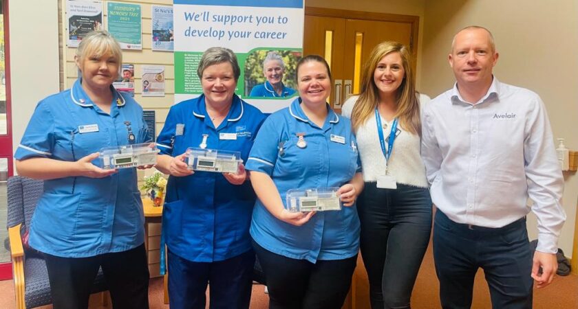 Avelair support St Nicholas Hospice with new auto syringe driver