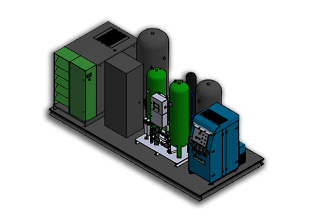 Compressed air skid packages