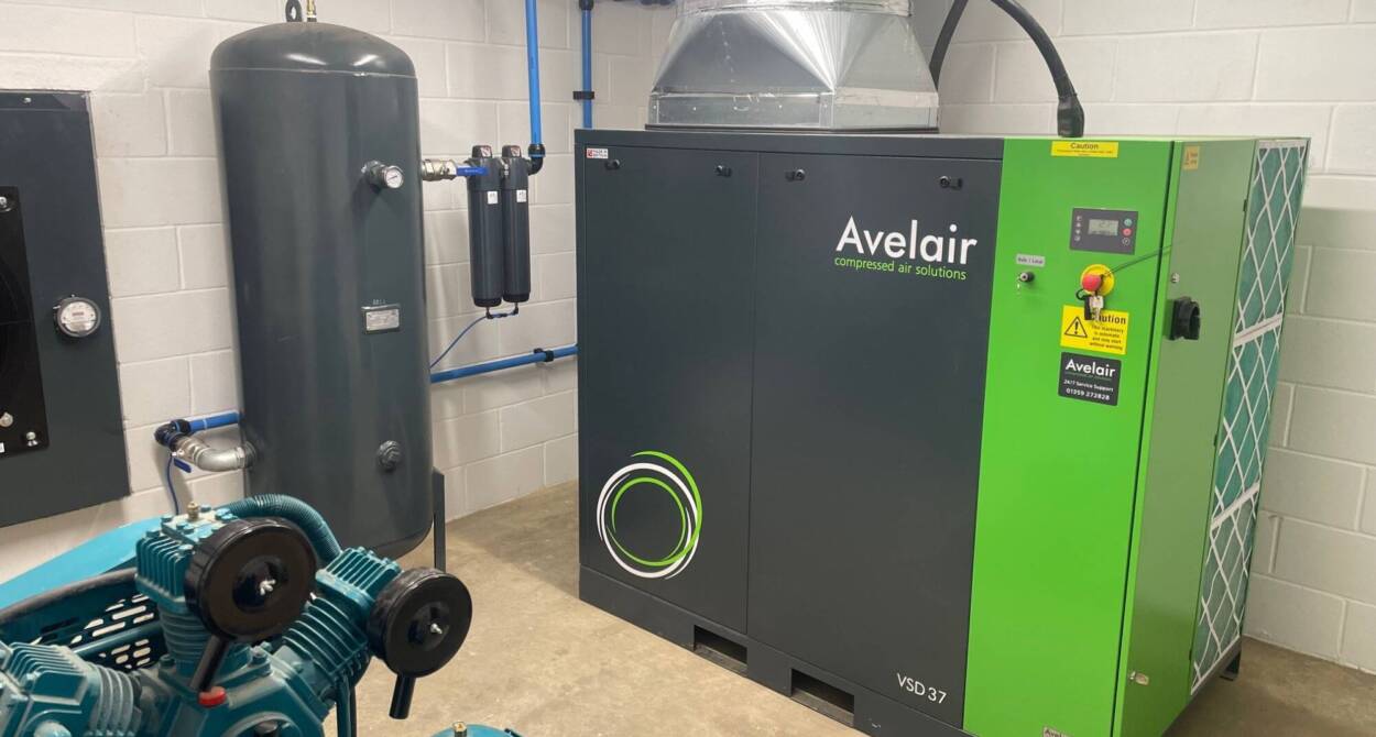 air compressor for optical grain sorter